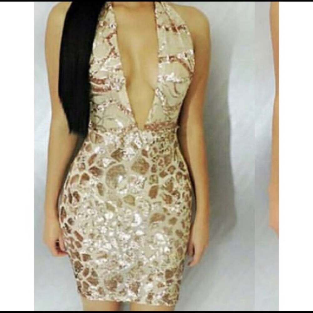 Gold dress